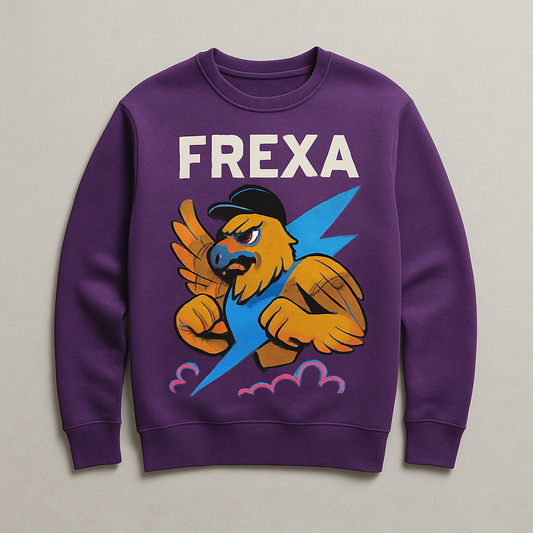 FREXA Graphic Edition Sweatshirt – Neon Pink Accents